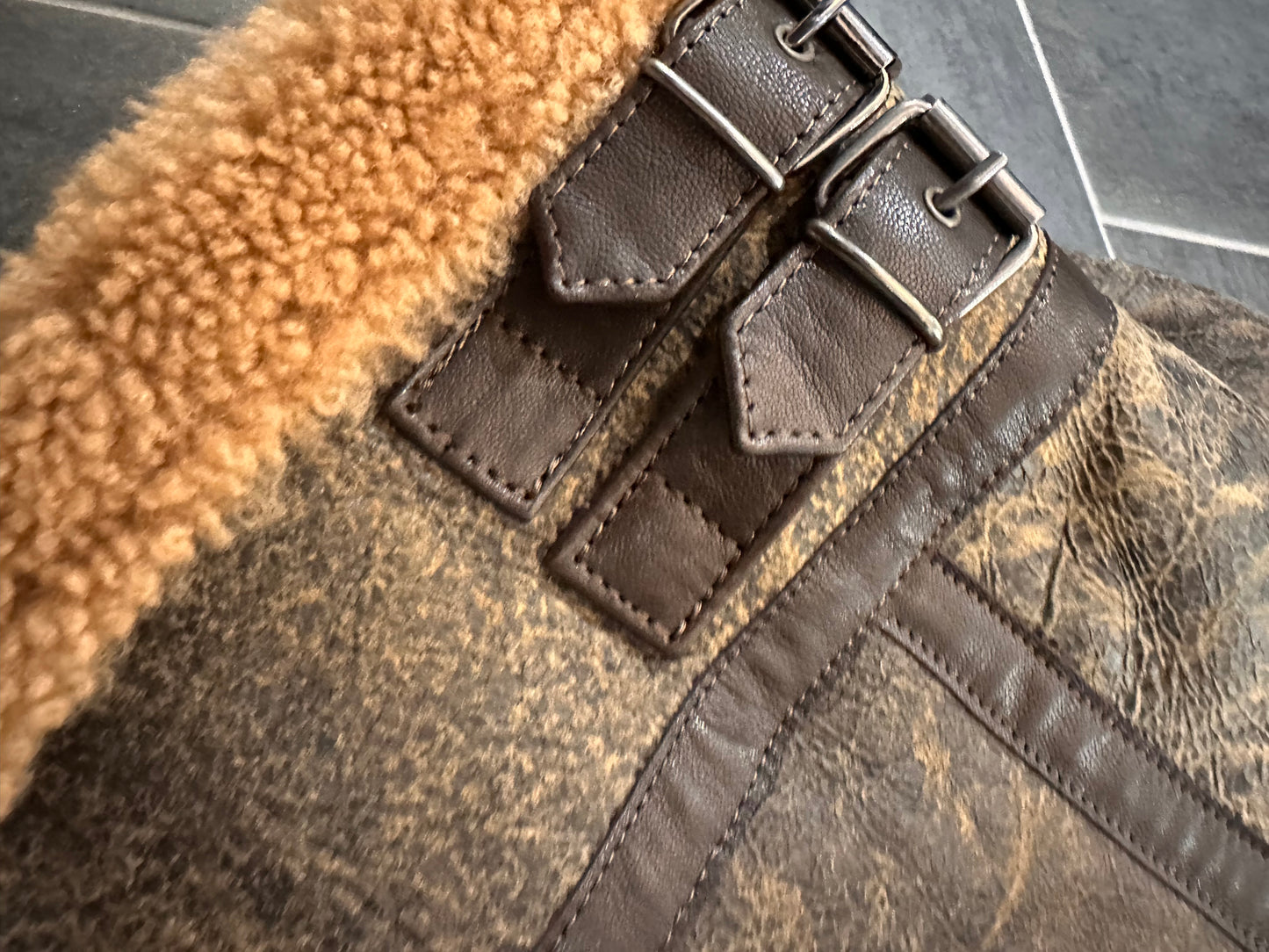 “Locatelli” Shearling with a lived-in look