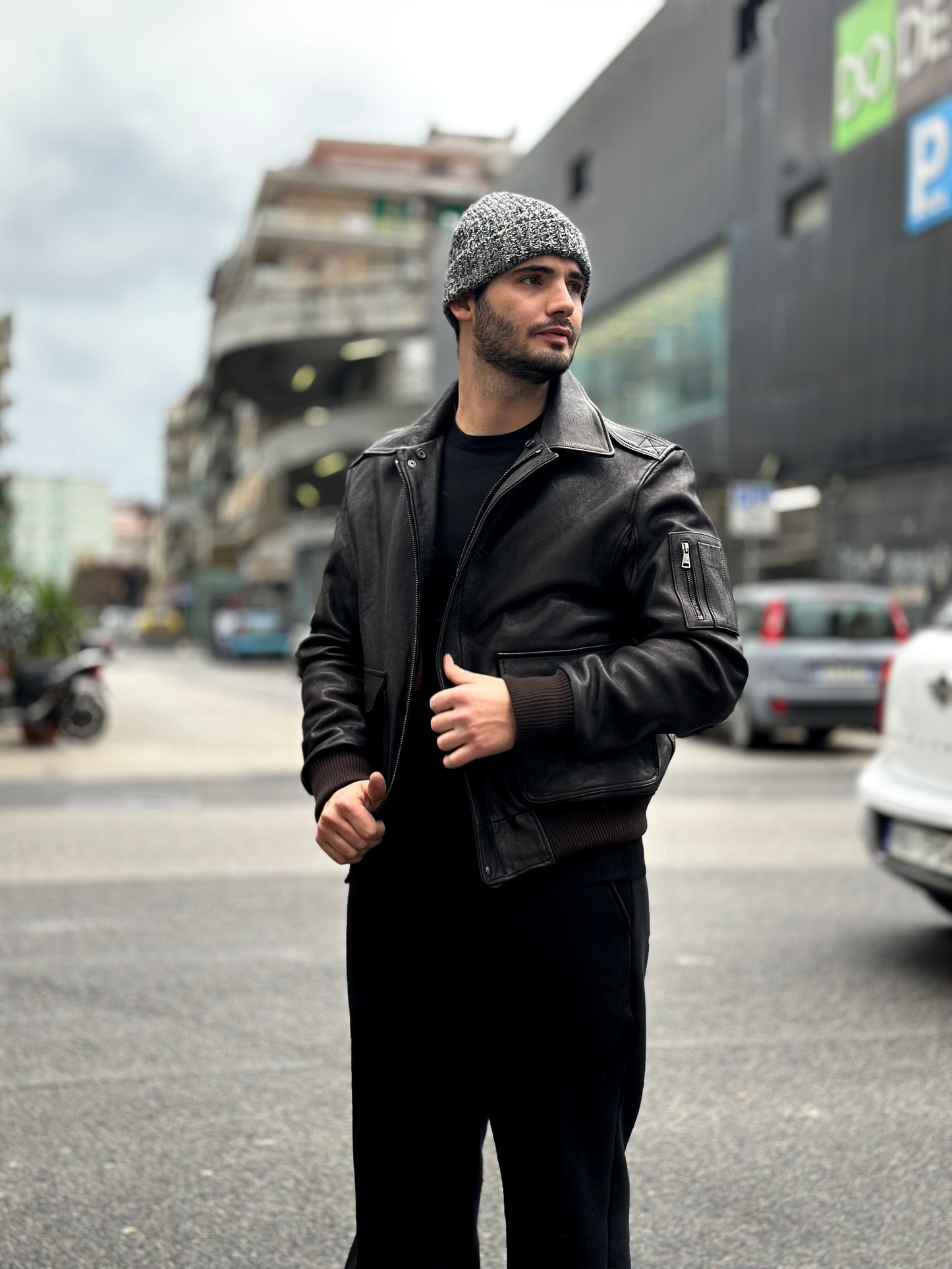 “Falconer” Aviator in genuine vegetable leather