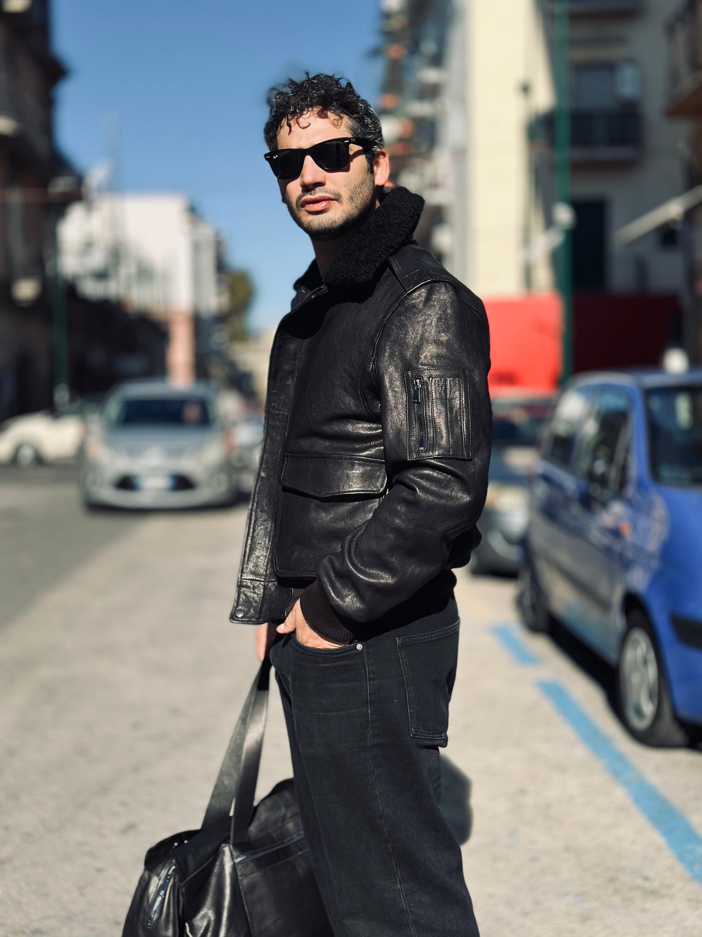 “Falconer” Aviator in genuine vegetable leather