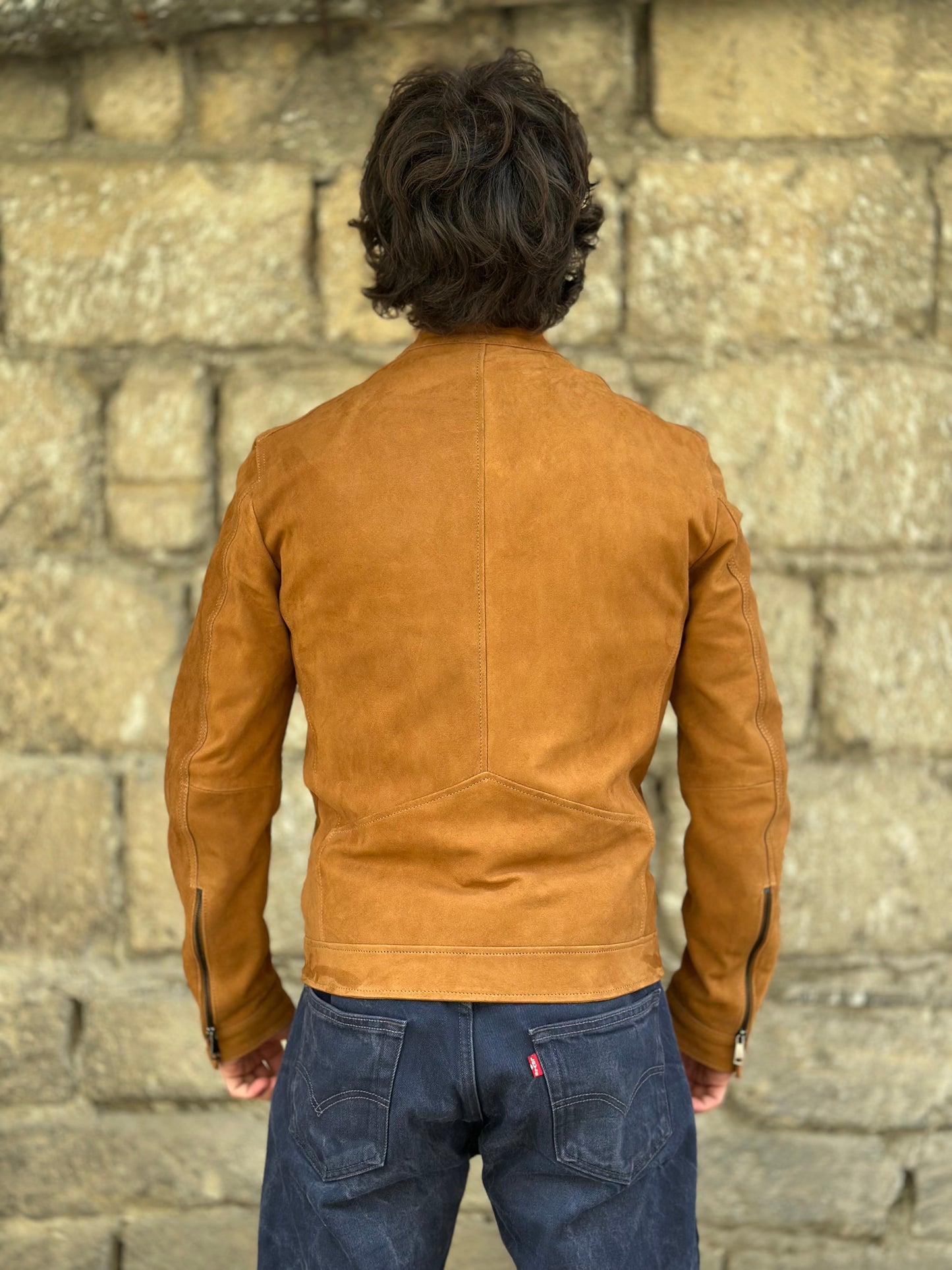 “Biker Rebel” Tobacco Suede