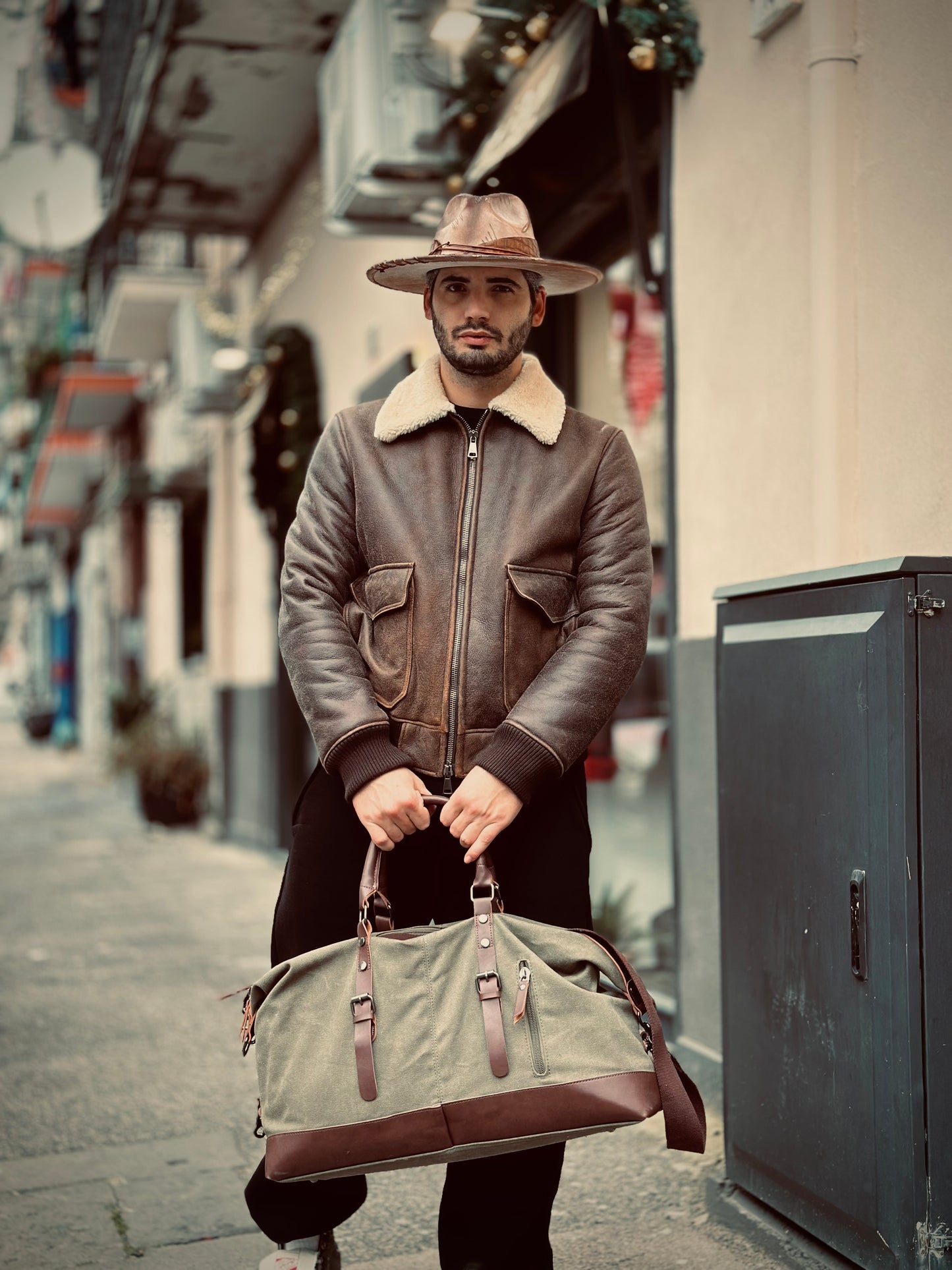 “Aviator Shearling Jacket”