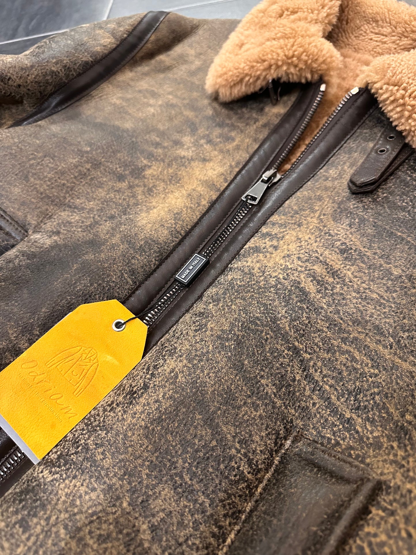 “Locatelli” Shearling with a lived-in look