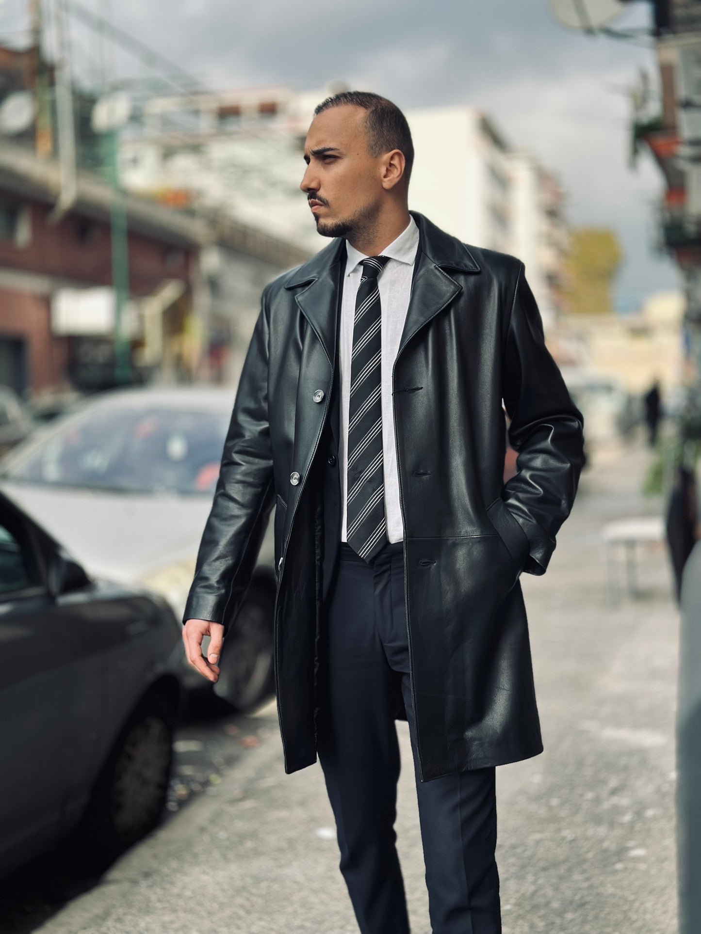 “Captain” 3-button overcoat