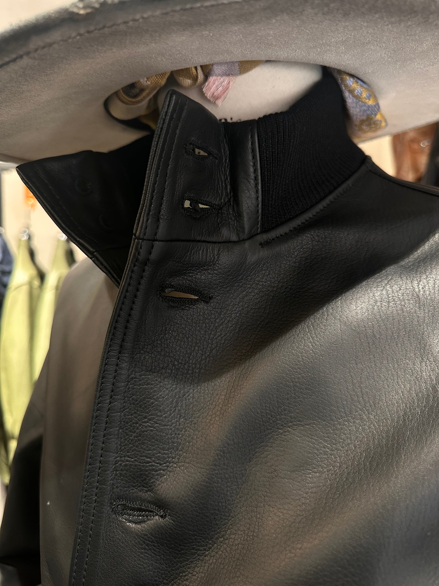 Blouson aviateur « Brera » en cuir d'agneau véritable extra doux