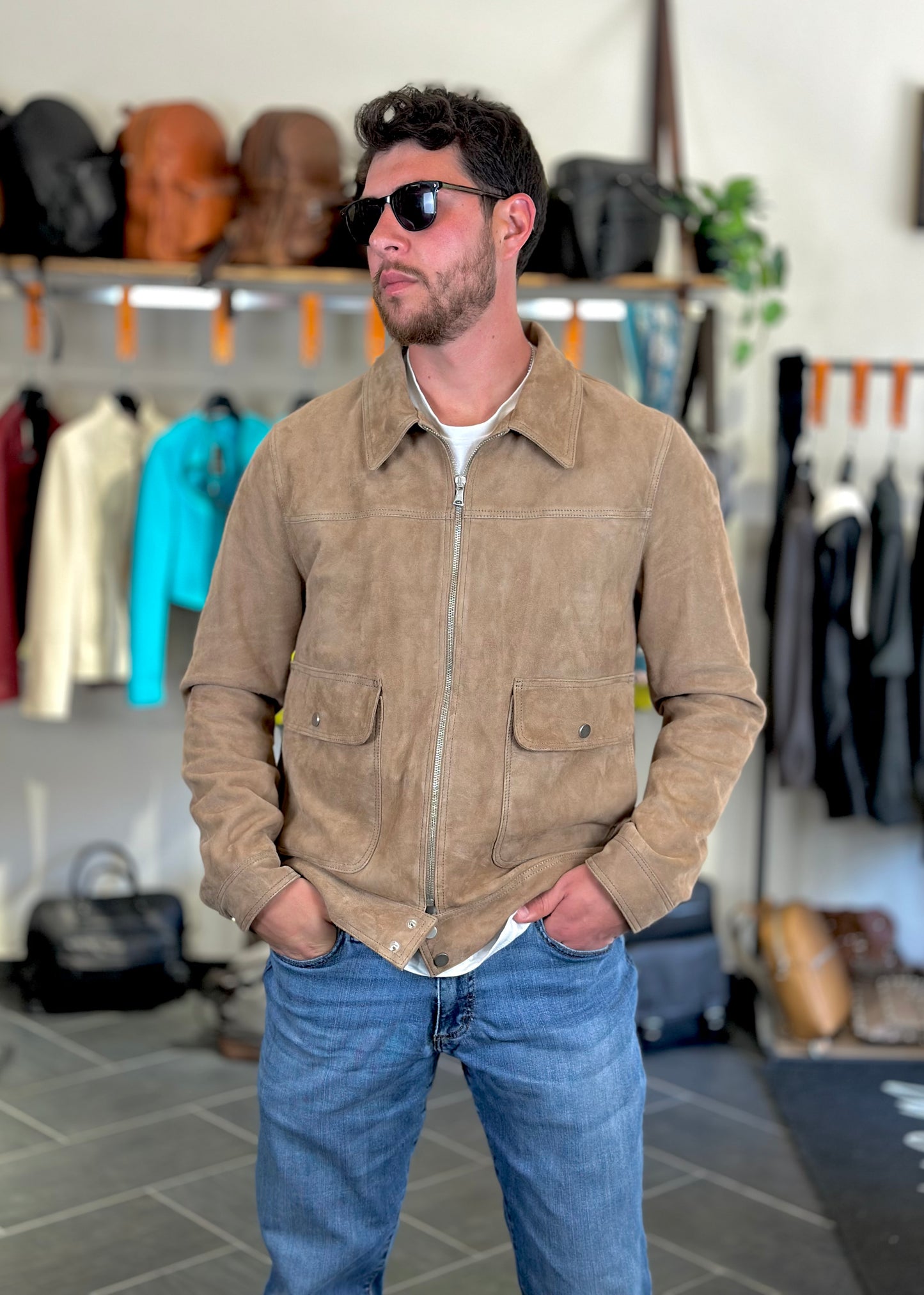 « Navigli » en chamois beige