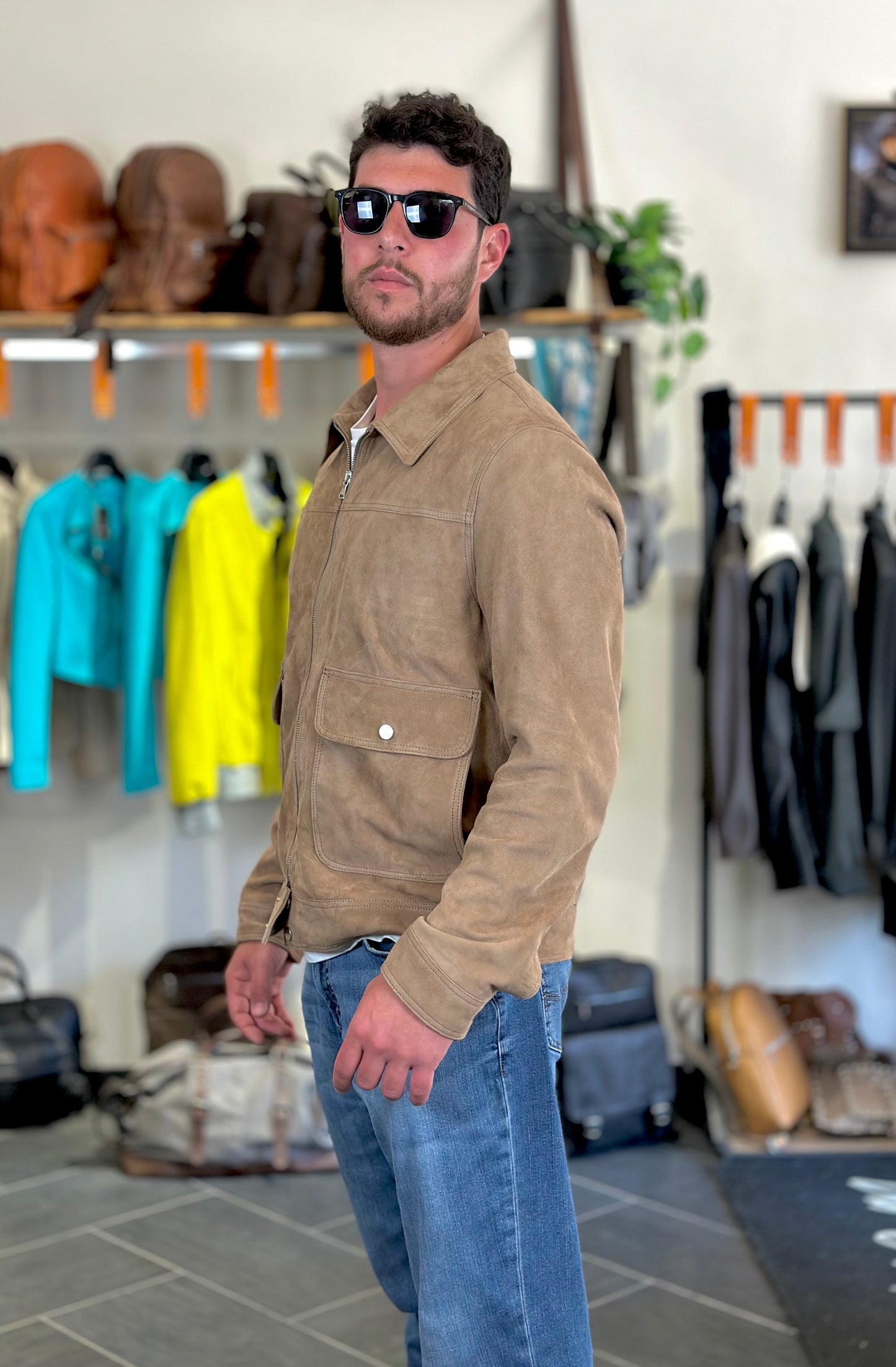 « Navigli » en chamois beige