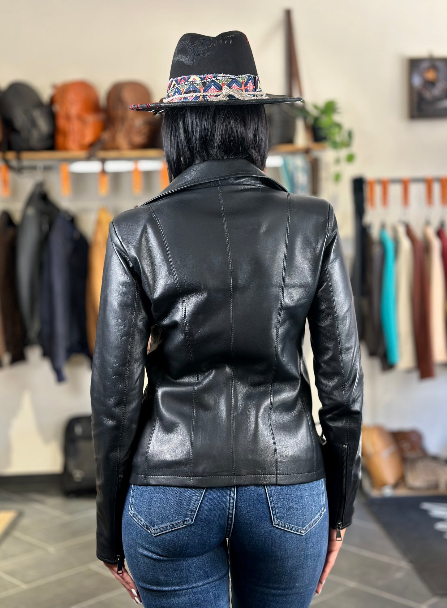 Nappa noir "Perla"