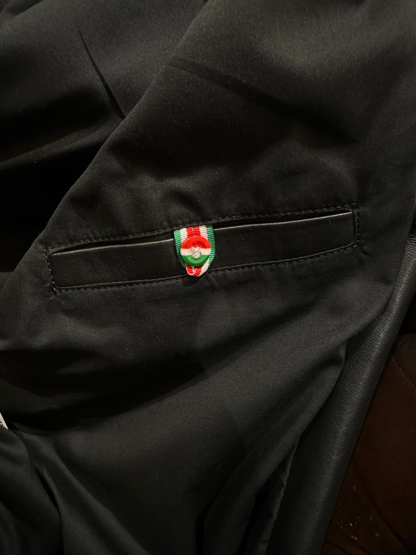 Veste en cuir d'agneau véritable extra-doux « Brera » avec fermeture éclair
