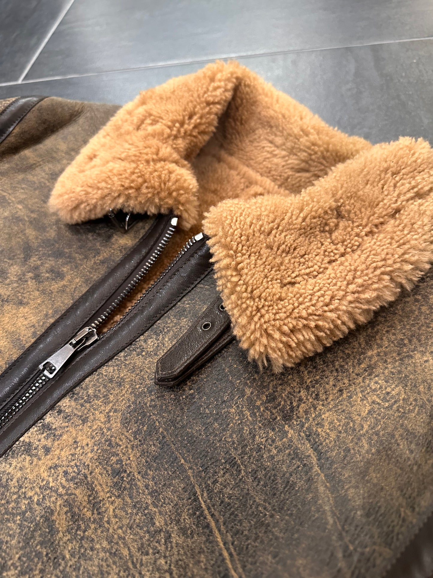 “Locatelli” Shearling with a lived-in look