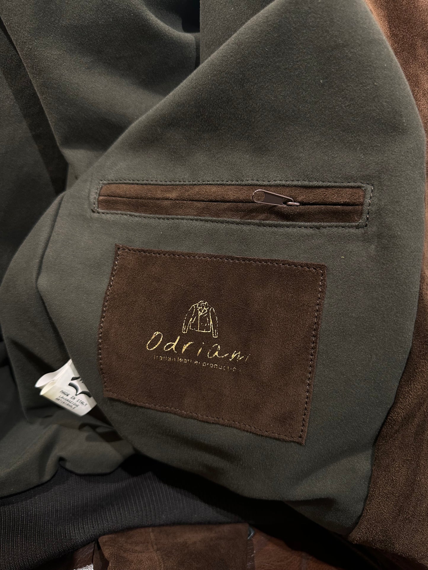 “Brera” Suede Calfskin Bomber Jacket Autumn-Winter