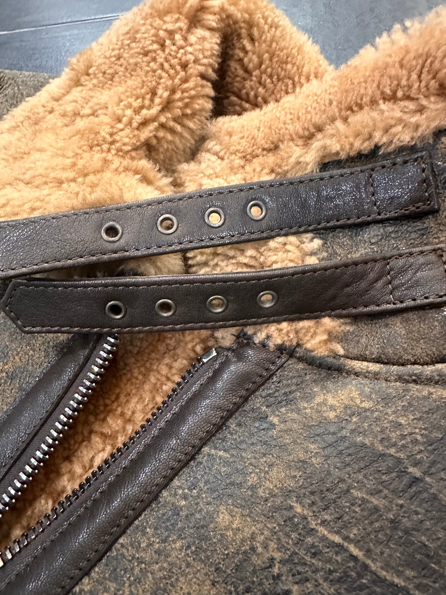 “Locatelli” Shearling with a lived-in look