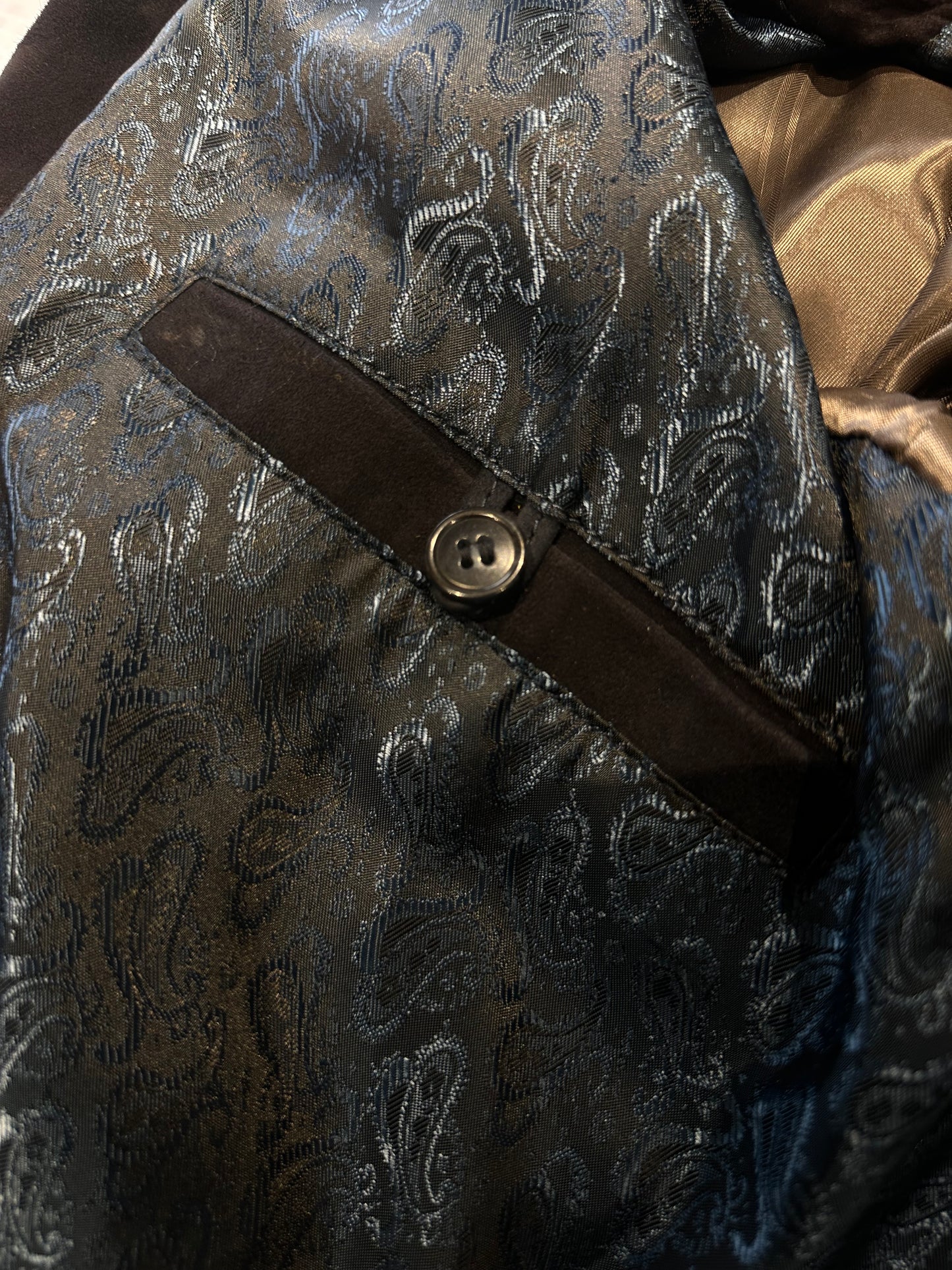 Blouson aviateur en daim « Brera » avec fermeture éclair