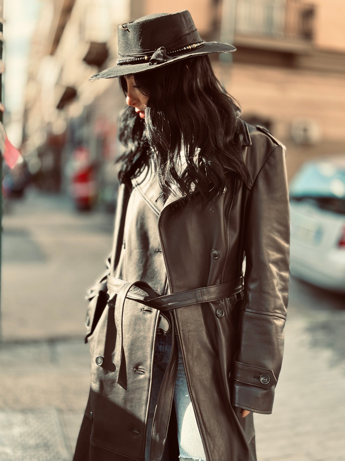 Luxe Noir Trench