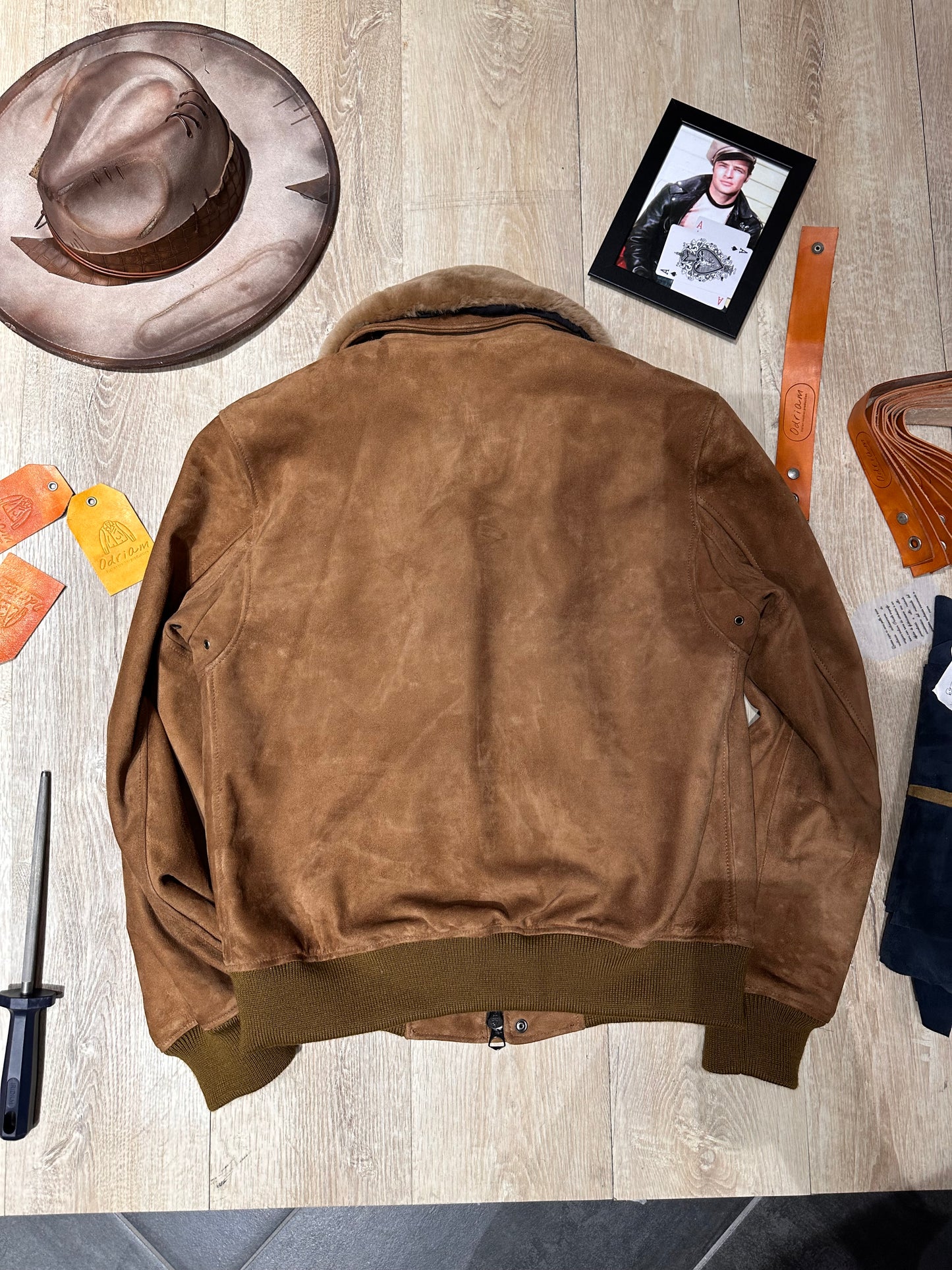 “Falconer” Suede Aviator