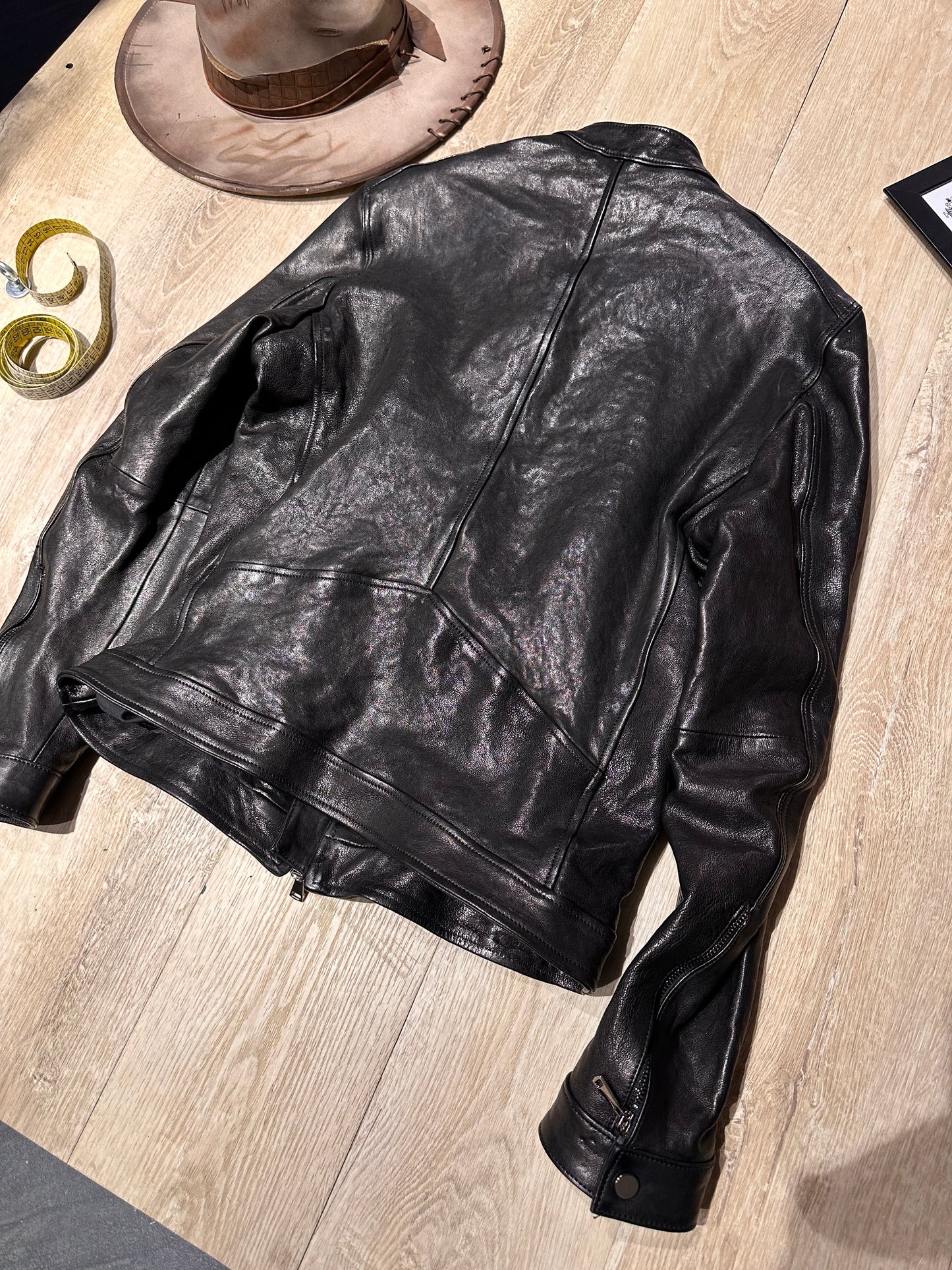 “Biker Rebel” in Washed Vegetable Leather