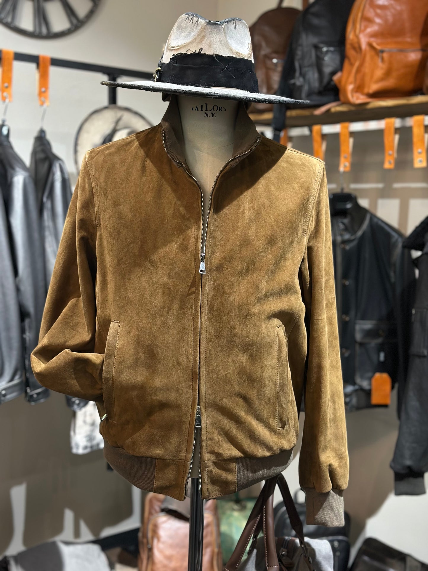 « Brera » en daim camel