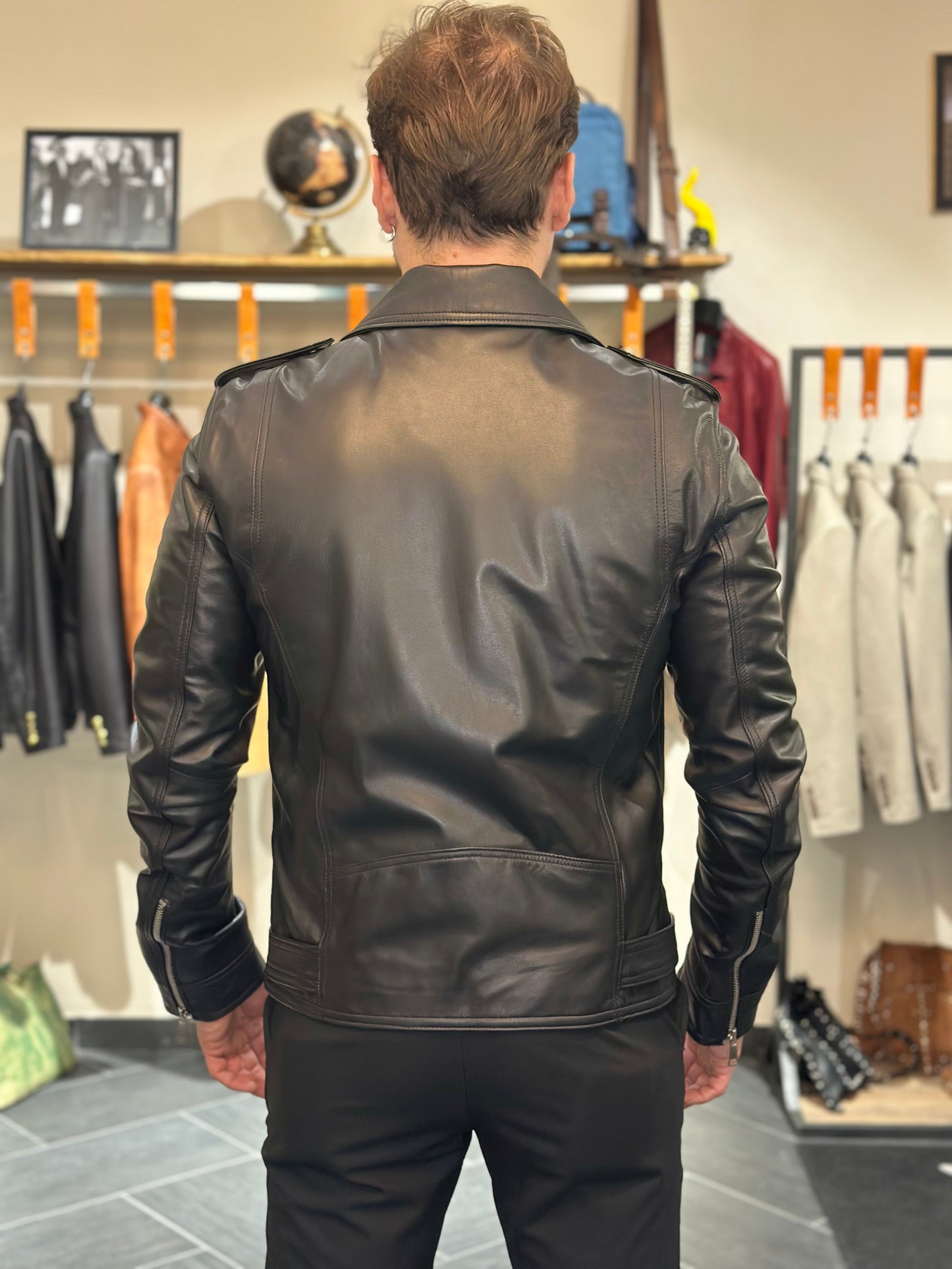 “Diavolo” Extra Soft Natural Nappa Leather Jacket