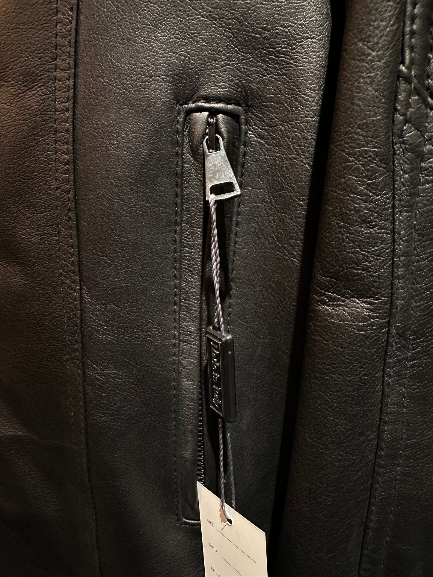 “Stallion” biker jacket in extra-soft lambskin