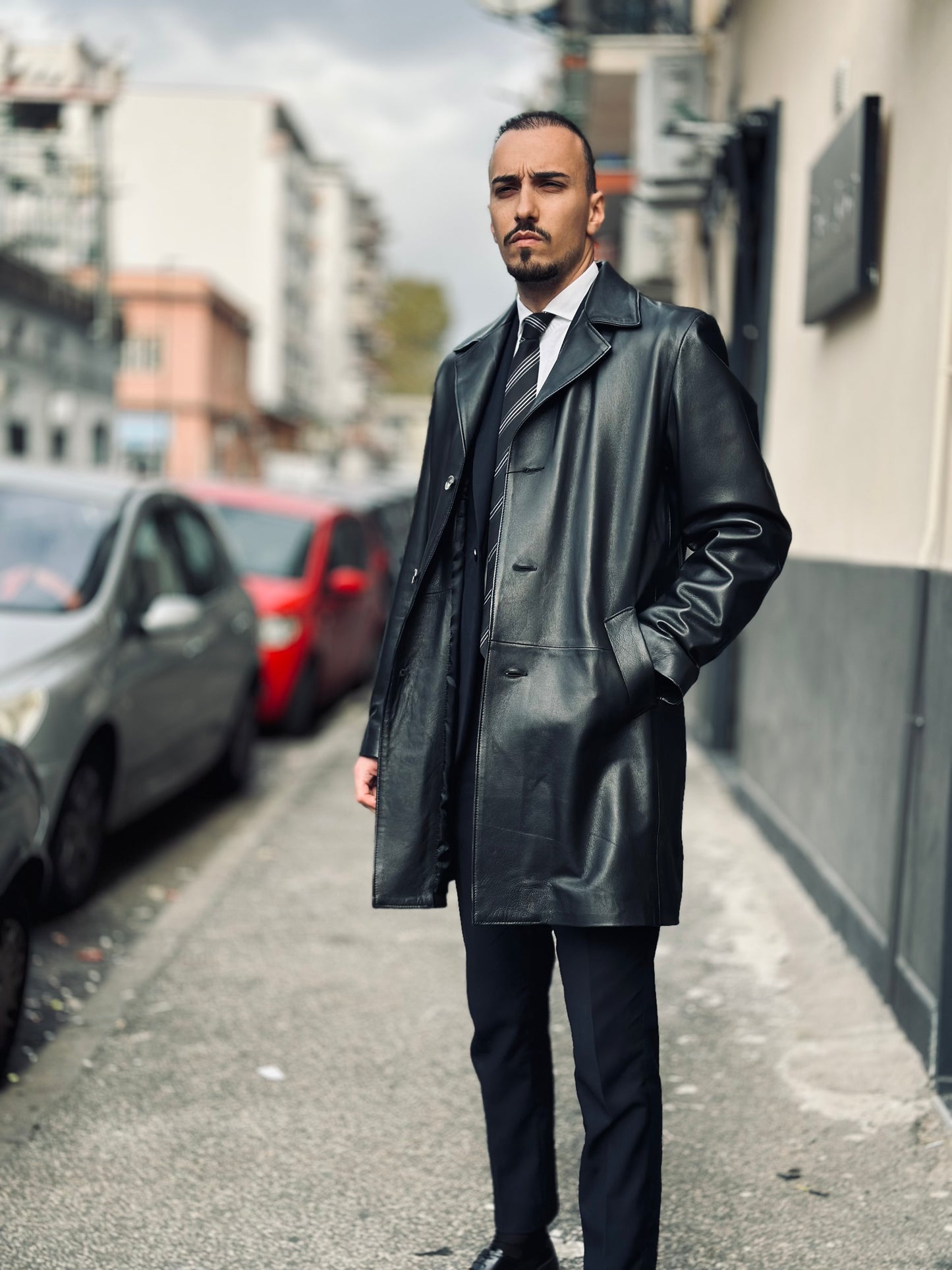 “Captain” 3-button overcoat