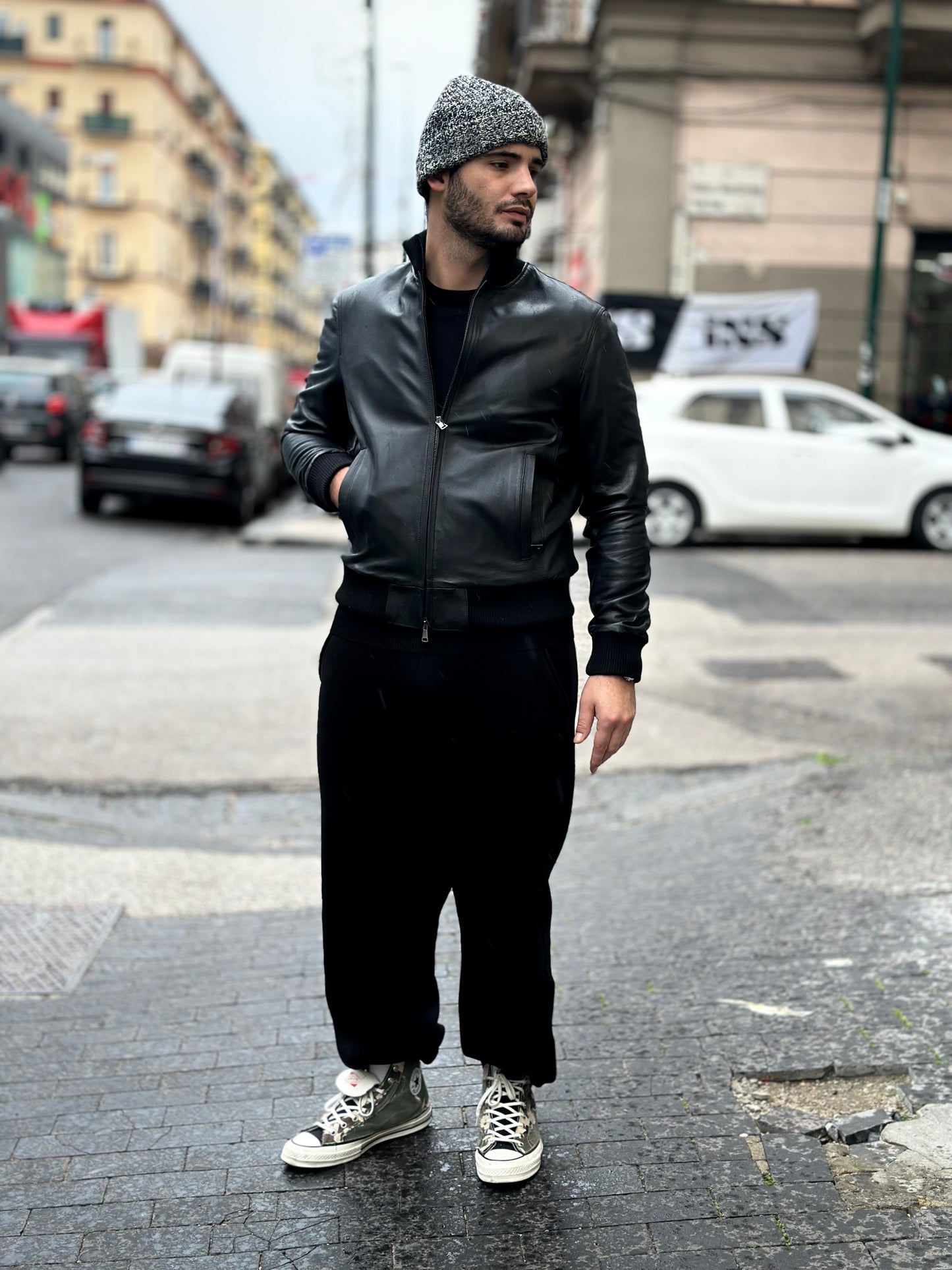 “Brera” Extra-soft genuine lambskin jacket with zip