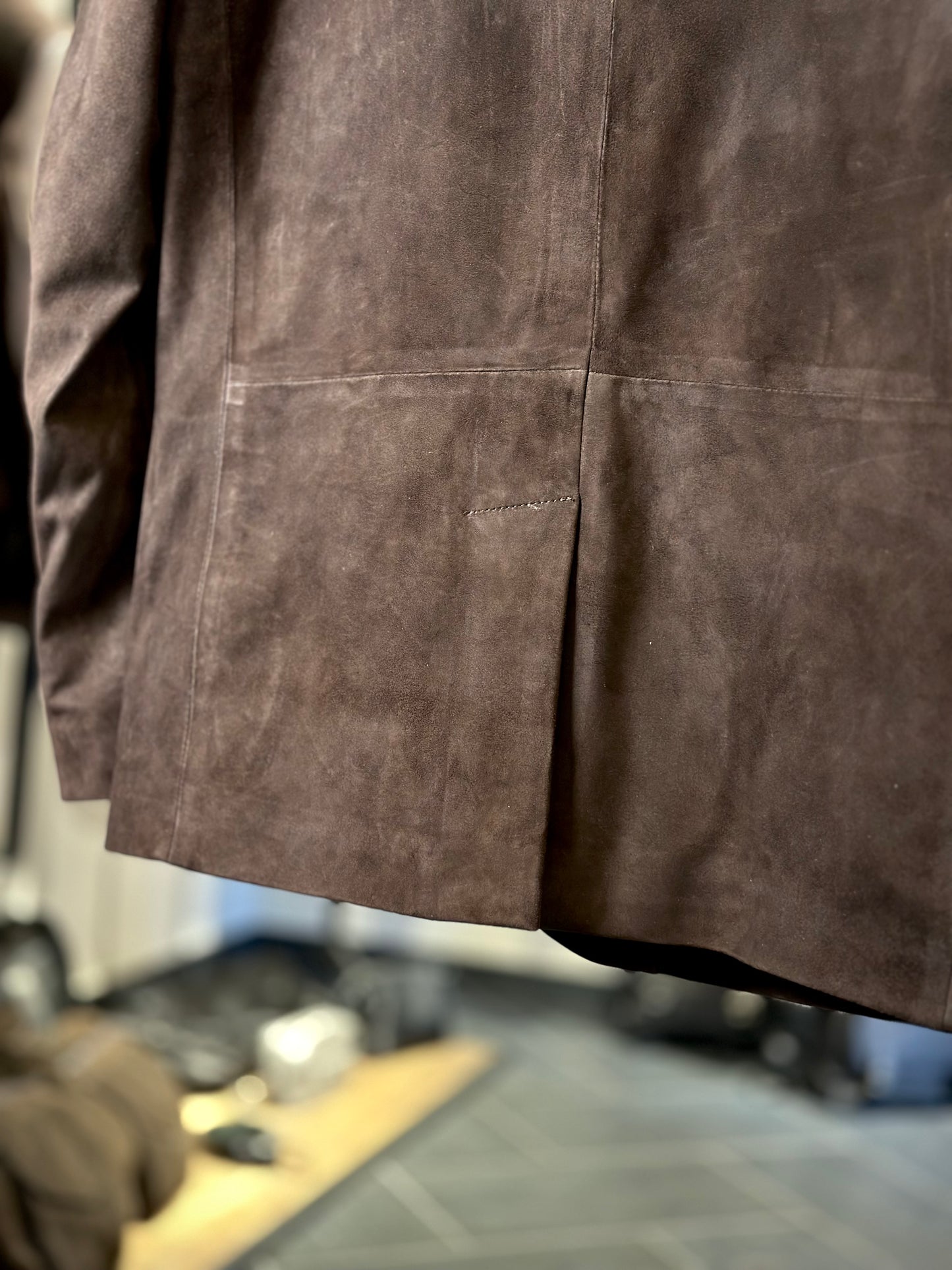 “Modena” Suede Blazer by T. Di Moro