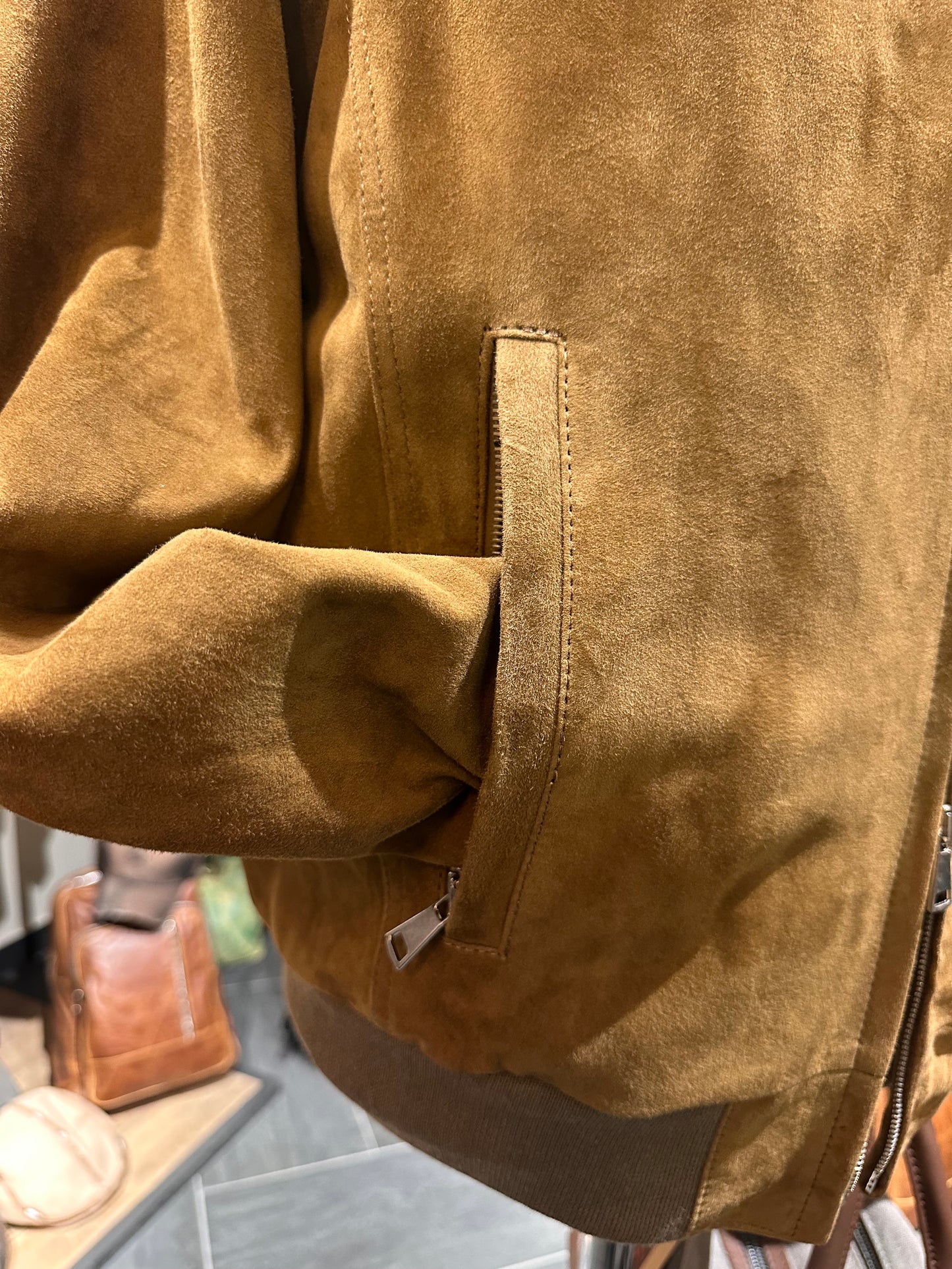 « Brera » en daim camel