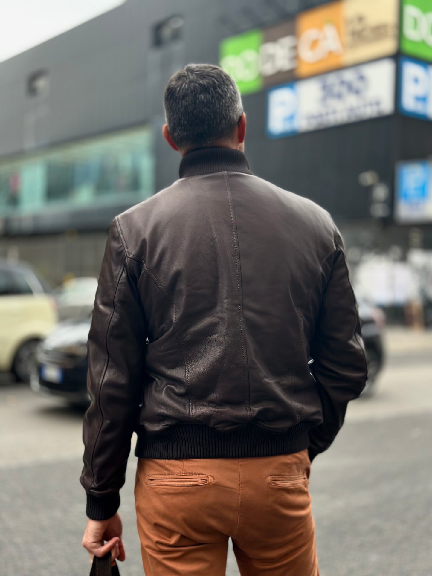 “Dakota Jacket” in Natural Lambskin
