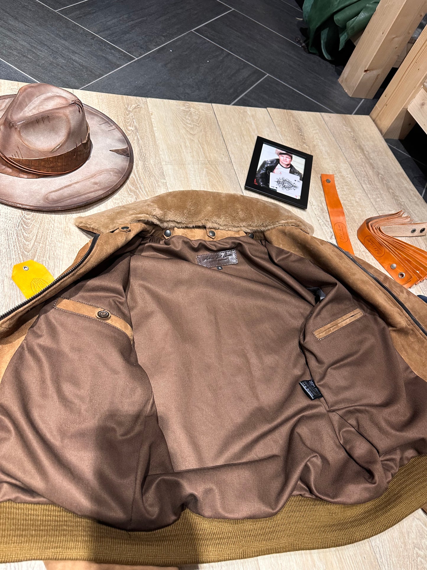 “Falconer” Suede Aviator