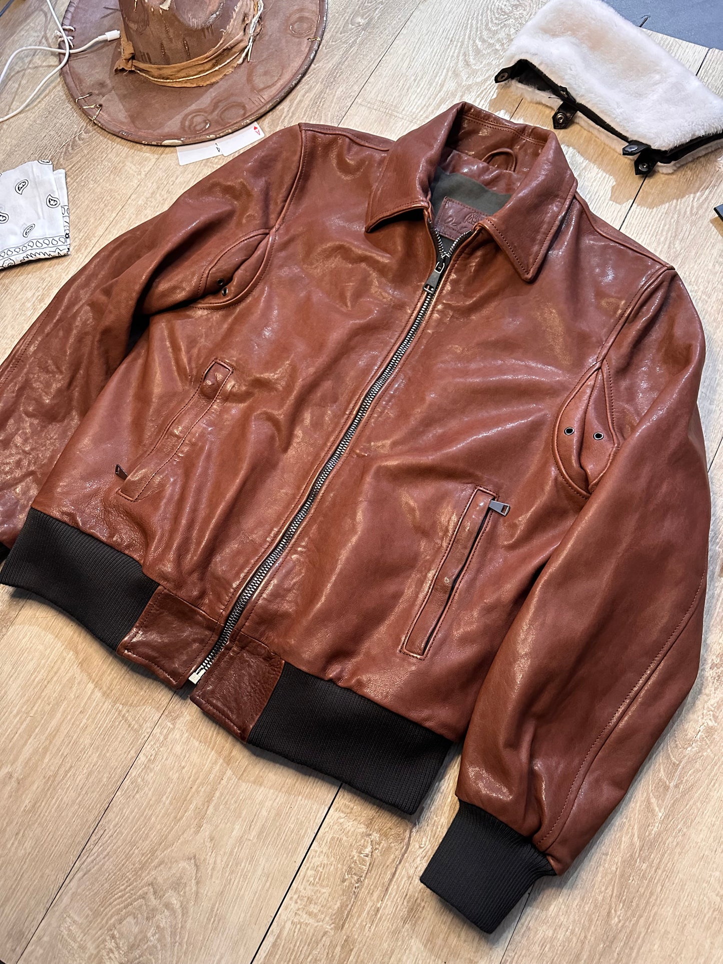 “Vesuvio Jacket” Washed Chestnut