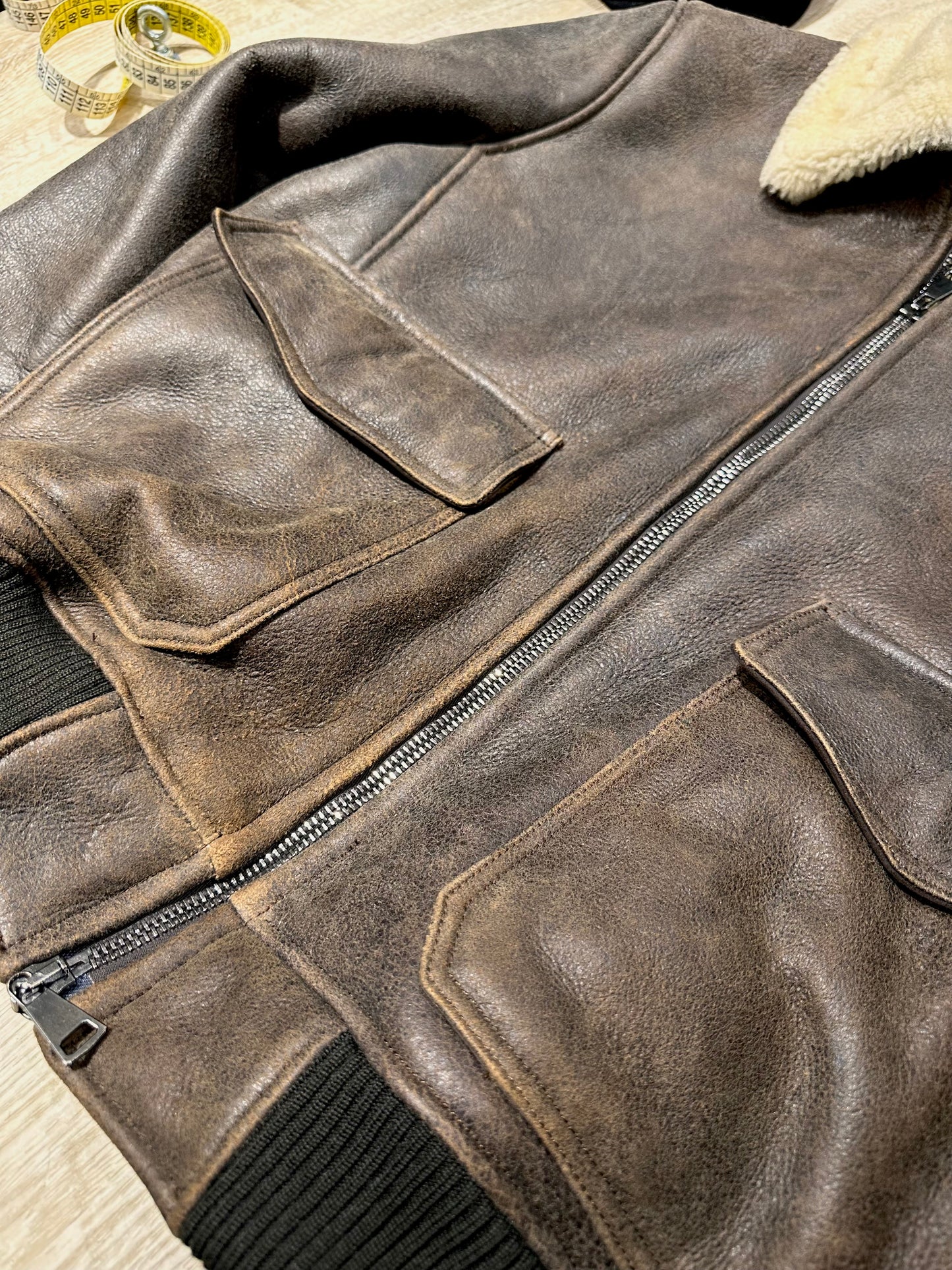 “Aviator Shearling Jacket”