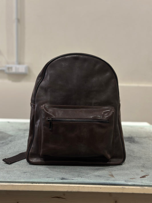 Moro Elegance backpack in dark brown vegetable leather