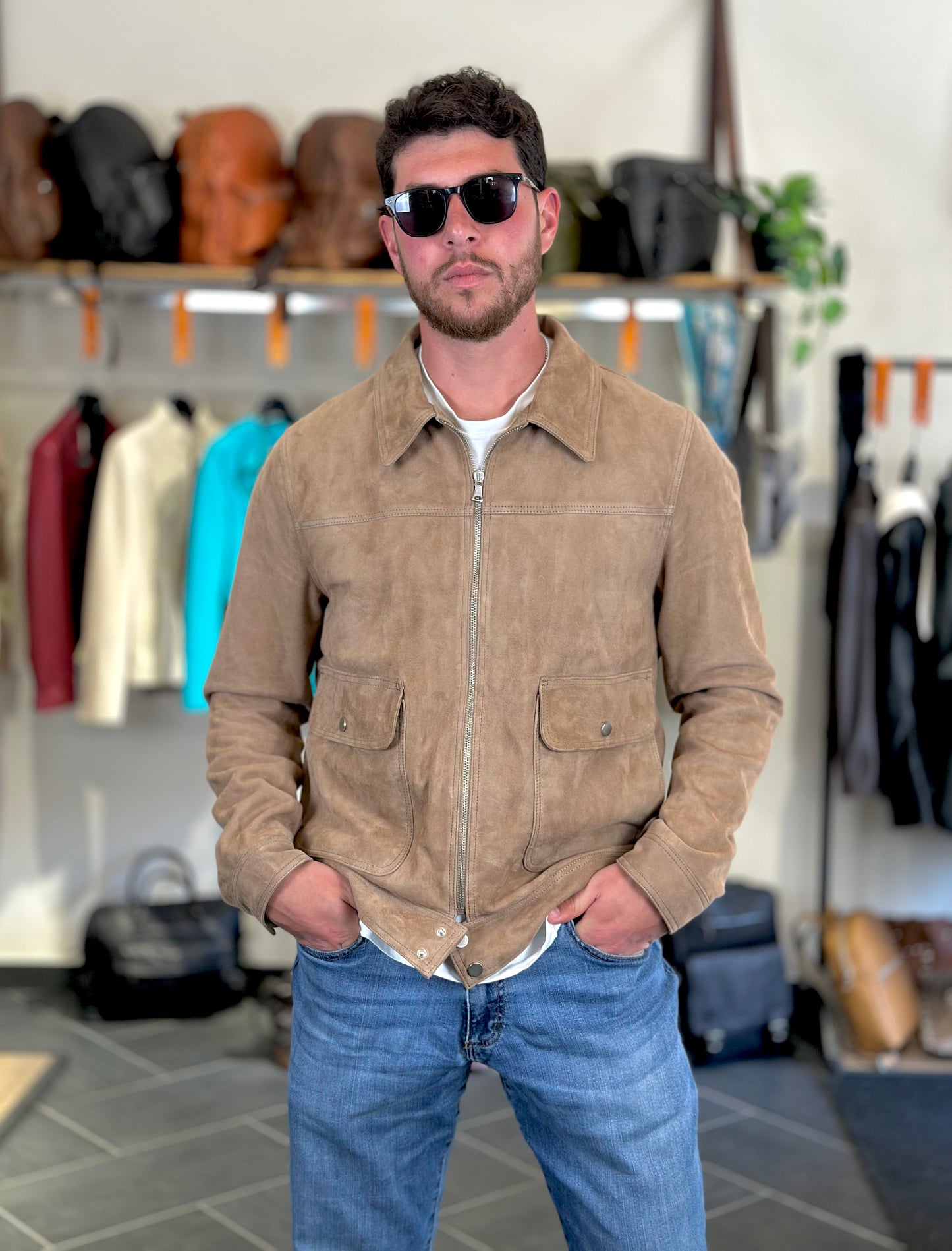 « Navigli » en chamois beige