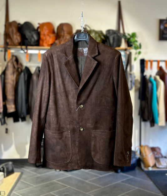 “Modena” Suede Blazer by T. Di Moro