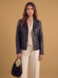 "Perla" black nappa