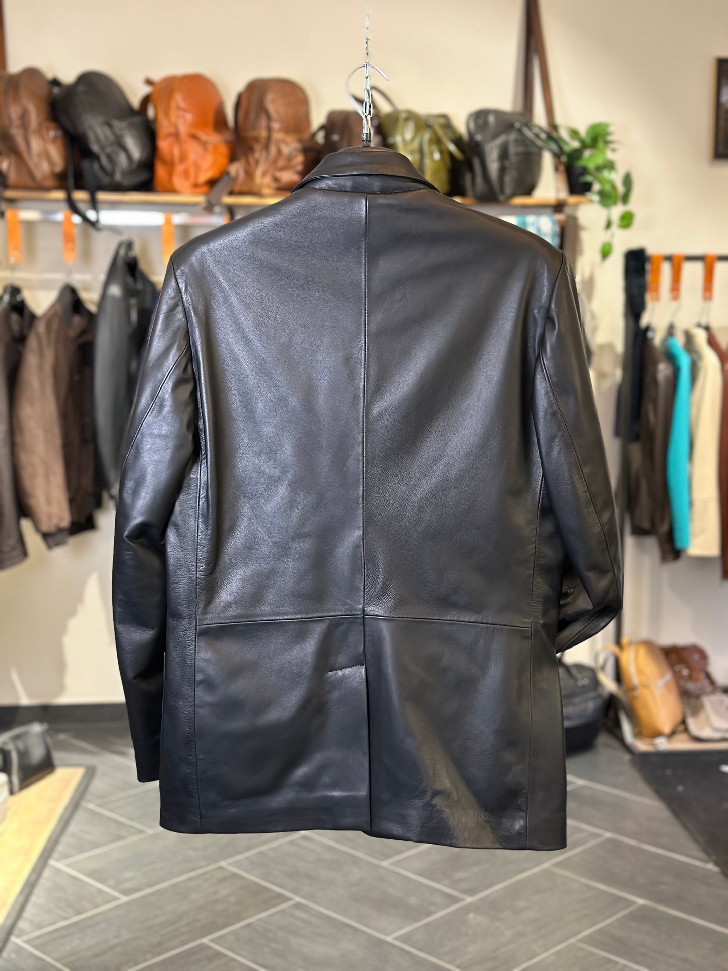 “Modena” Luxury Nappa Leather Blazer