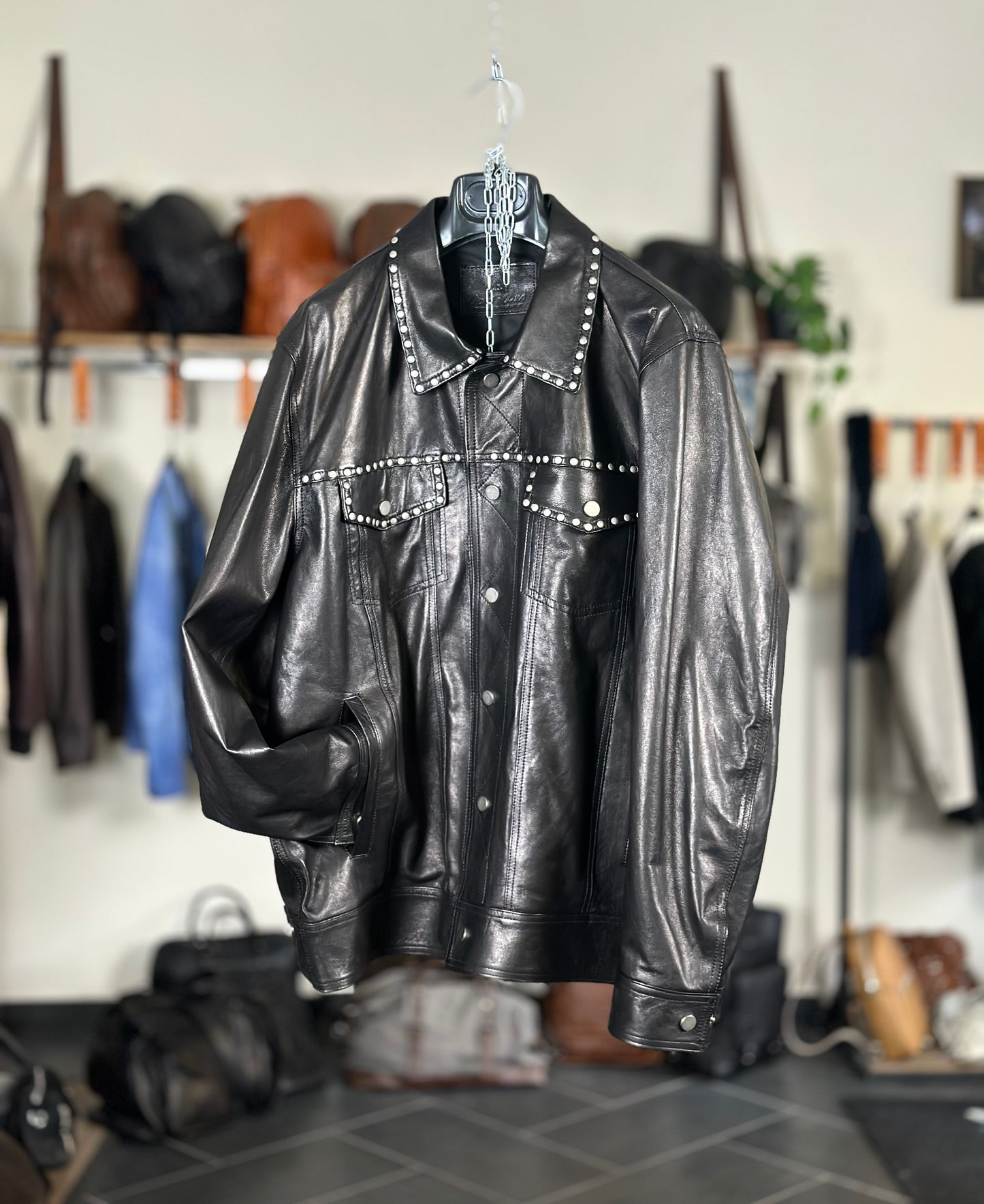 Cuir végétal personnalisé « Trucker ».