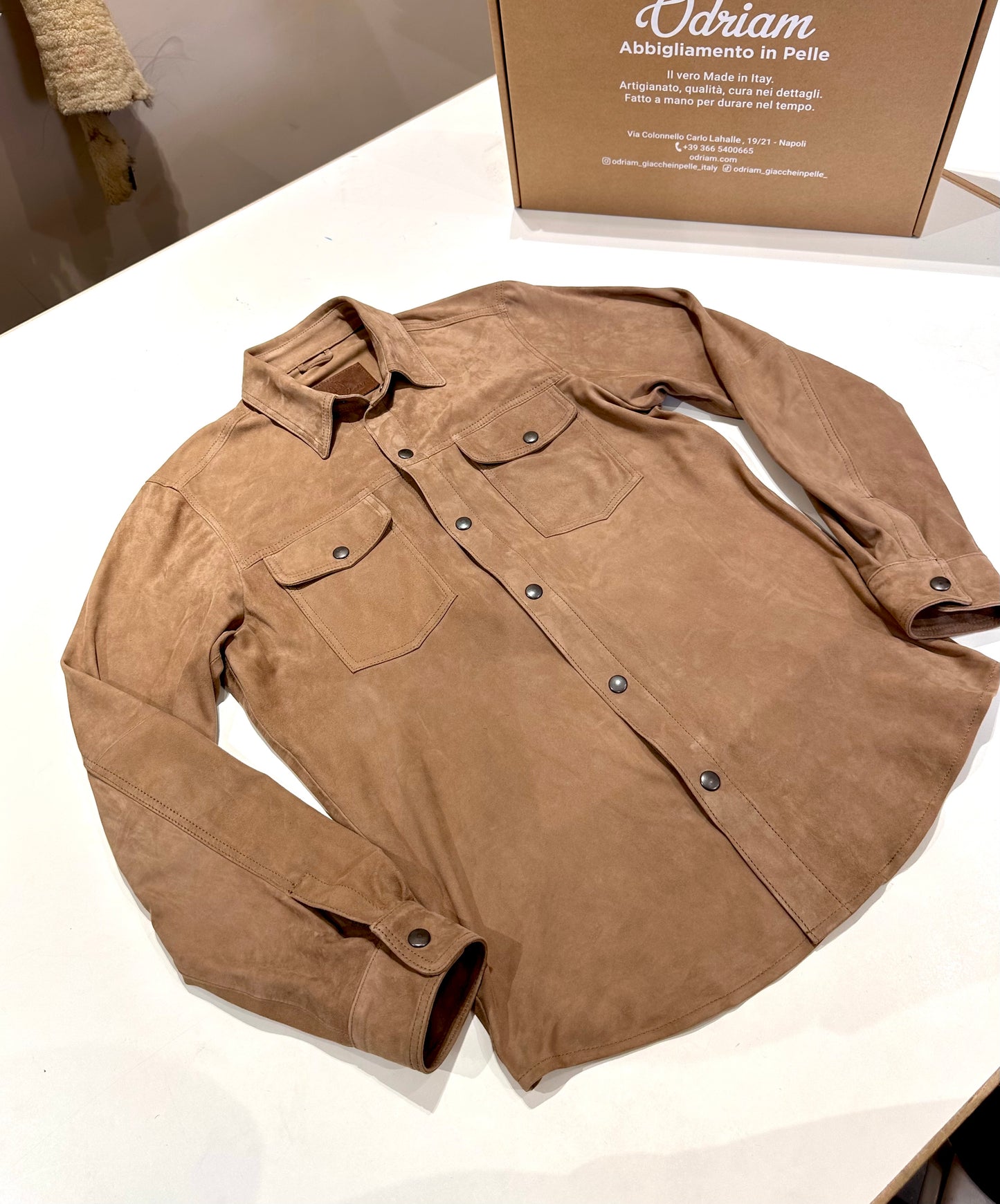 “Saguaro Velour” camicia texana sfoderata primo fiore