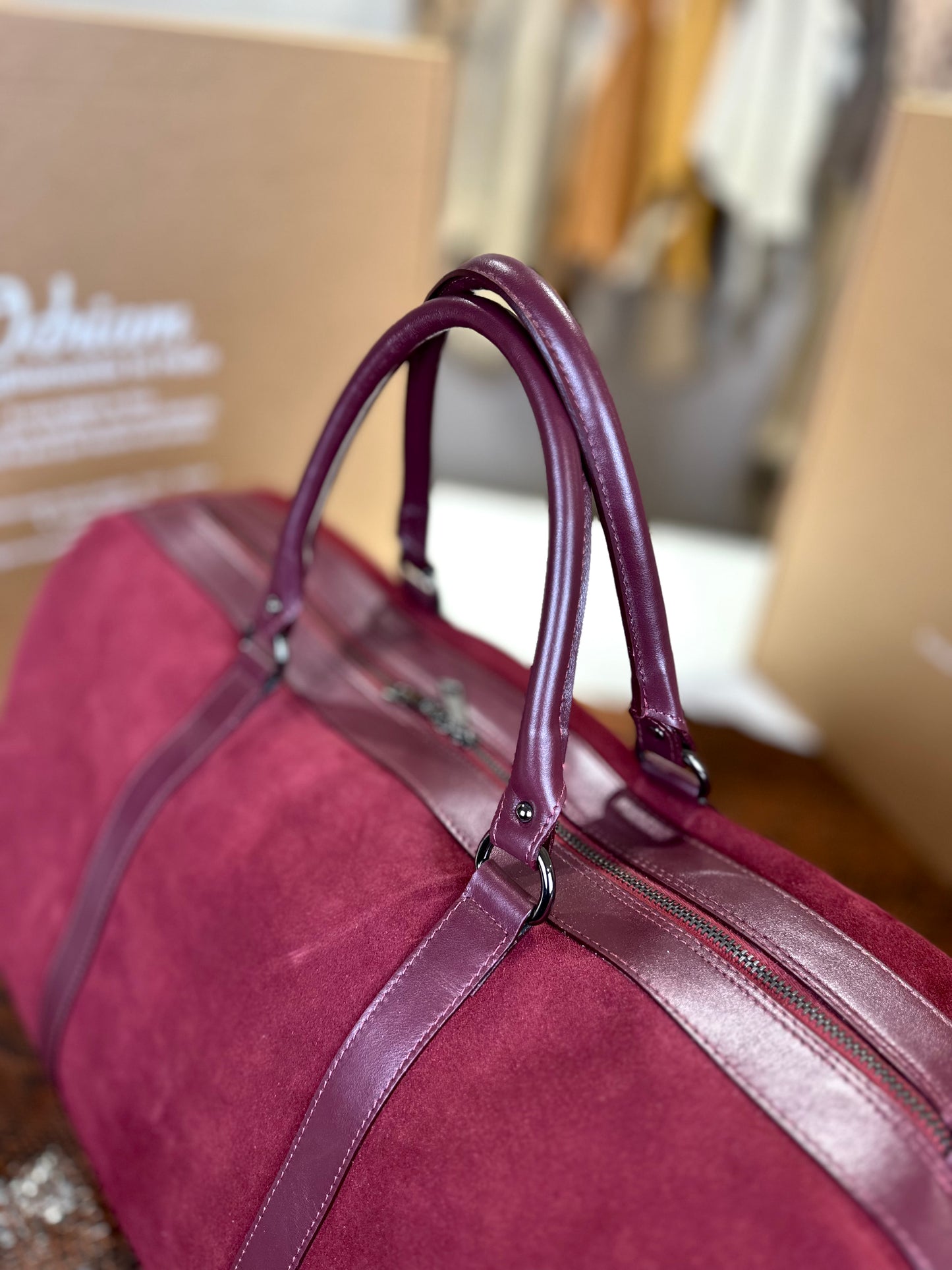 "Duca" scamosciato Borgogna