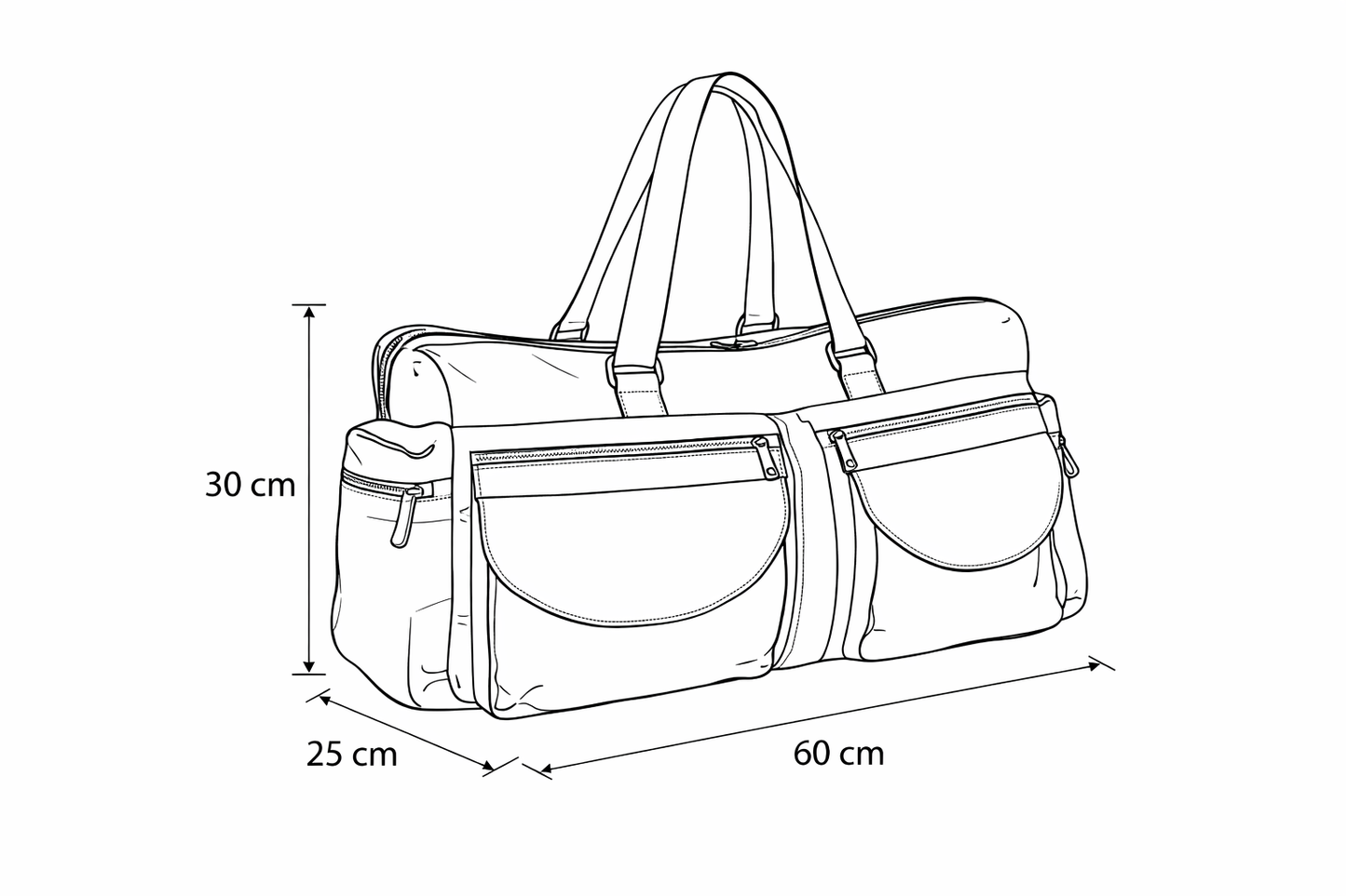 “Borsone Prestige” in Pelle di vitello pull invecchiato
