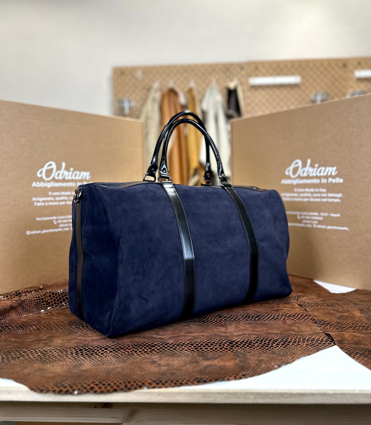 "Duca" scamosciato Blu