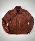 “Heritage rider Jacket” in pelle di vitello pull up