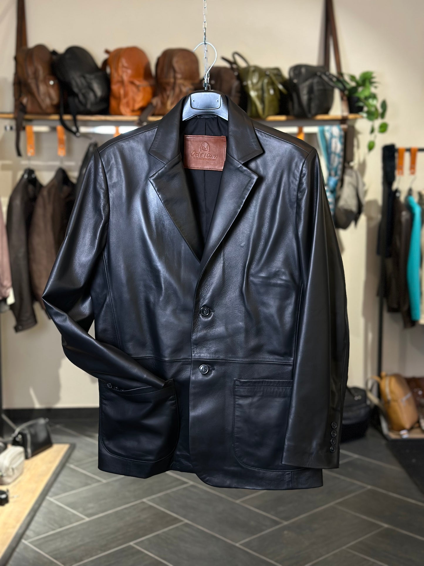 “Modena” Luxury Nappa Leather Blazer