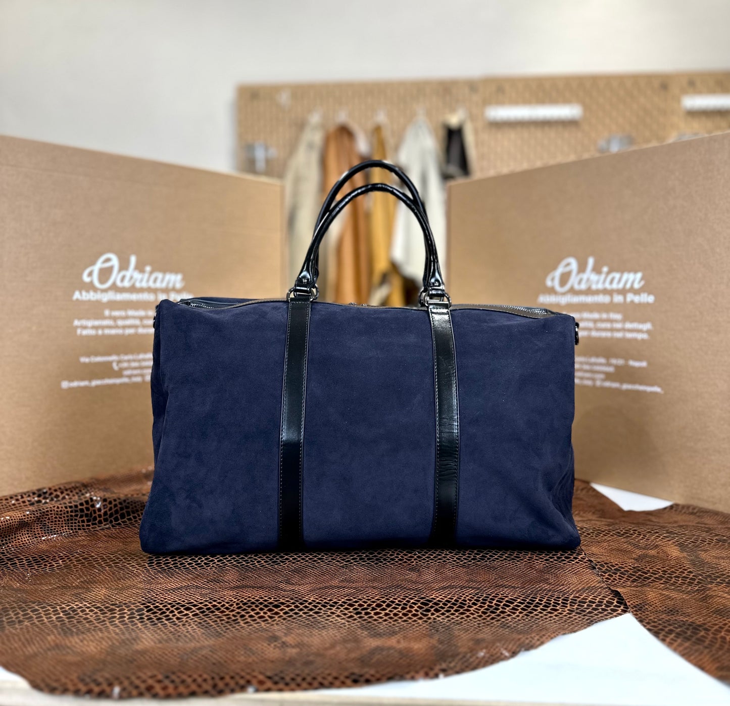 "Duca" scamosciato Blu