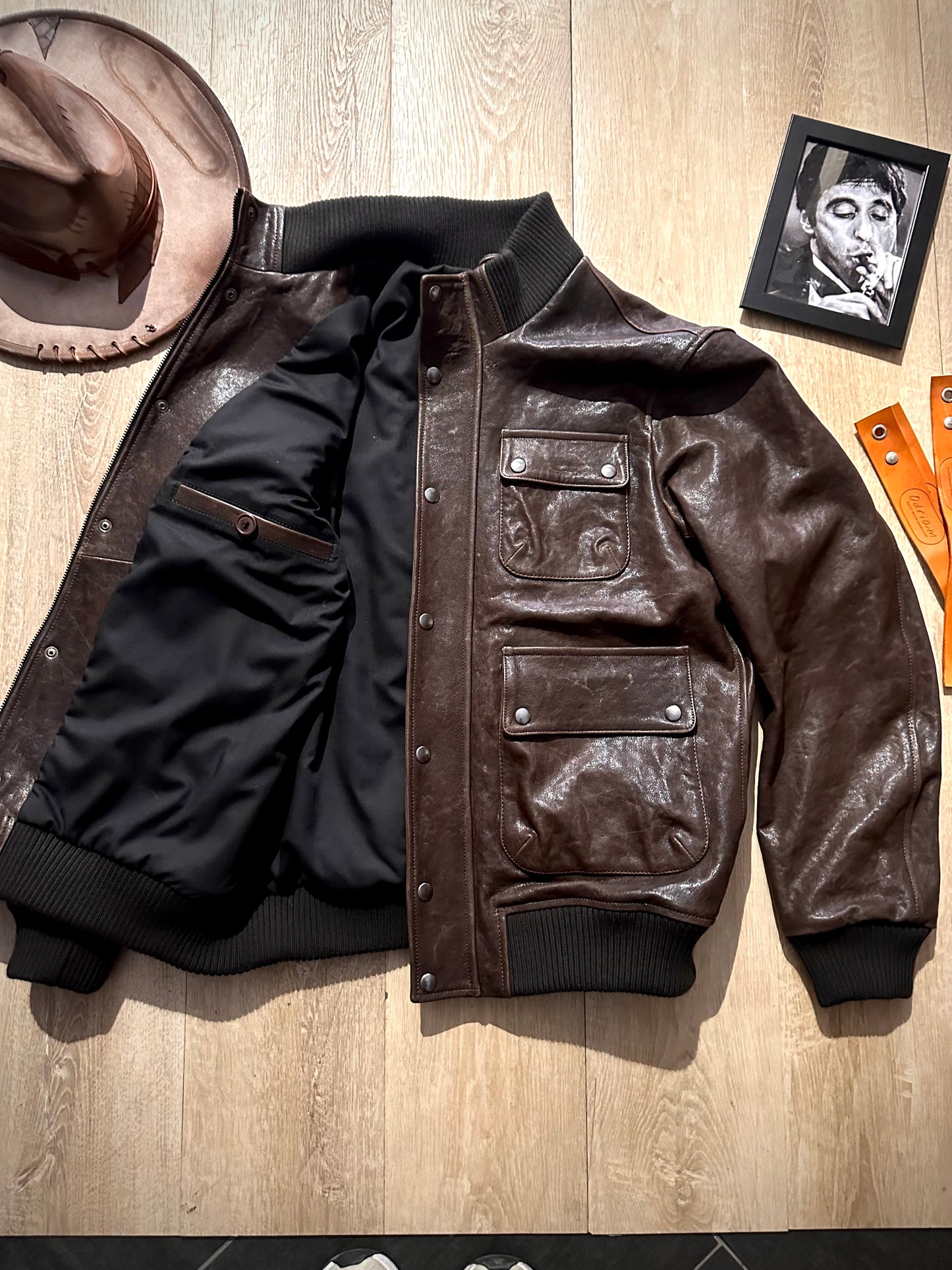 « Veste Dakota » en cuir végétal