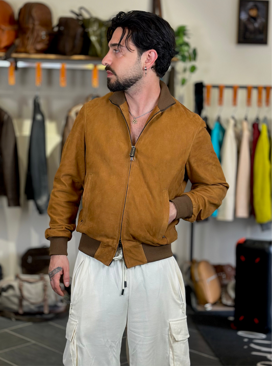 « Brera » en daim camel