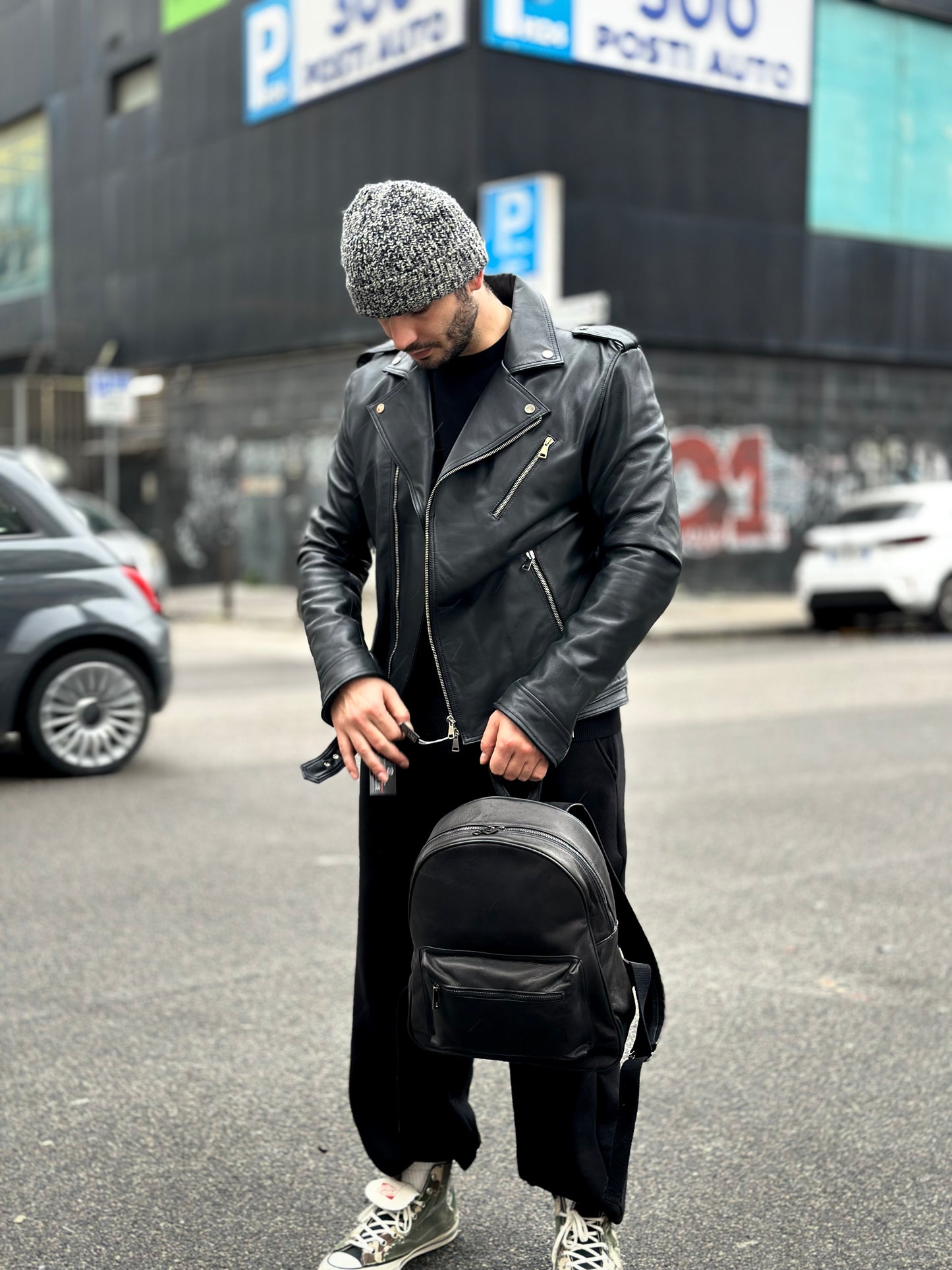 “Diavolo” Extra Soft Natural Nappa Leather Jacket