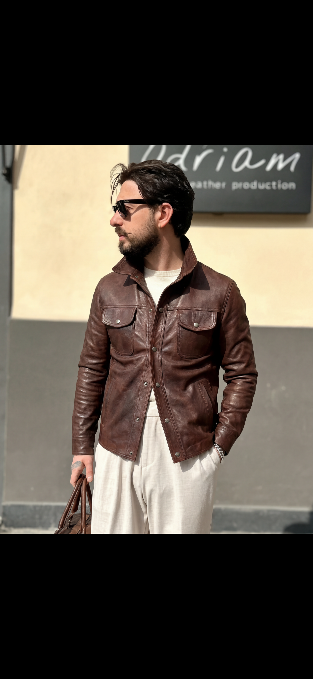 "Versante" giacca camicia lavata e maltinta