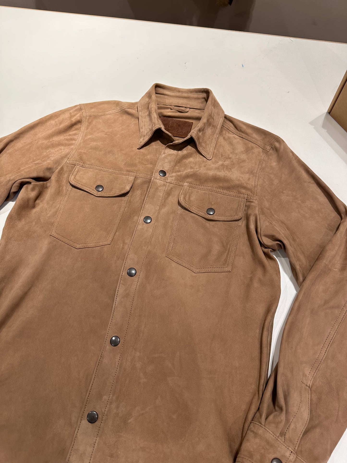 “Saguaro Velour” camicia texana sfoderata primo fiore
