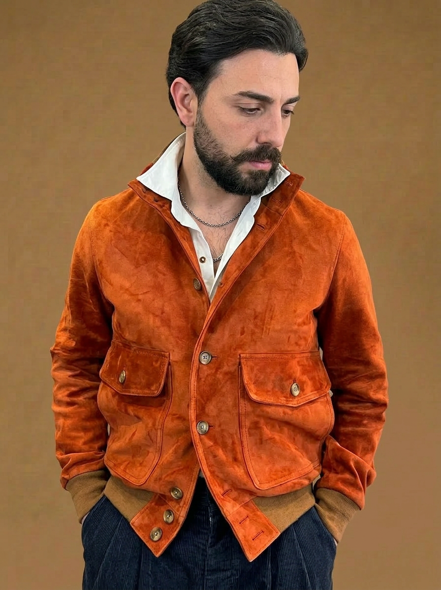 “Brera” in capretto scamosciato Velour coccio