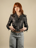 "pantera” Chiodo In pelle vegetale
